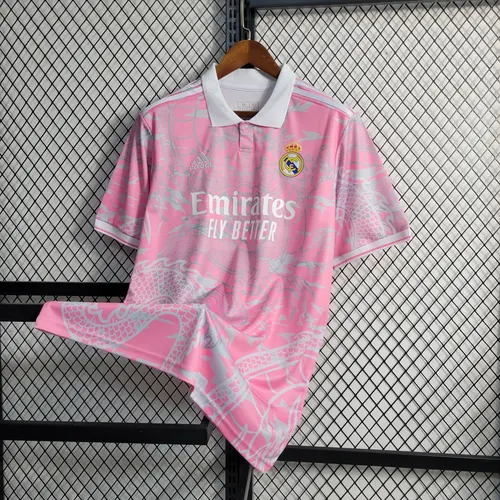 2023/2024 Real Madrid Chinese Dragon Pink Football Shirt AAA fan-grade — view 3