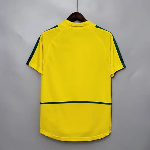2002 Retro Brazil Soccer Jersey Home — view 2
