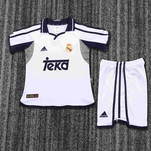 Maillot Domicile Rétro Real Madrid 2000-2001 Qualité Thaï Taille Enfant