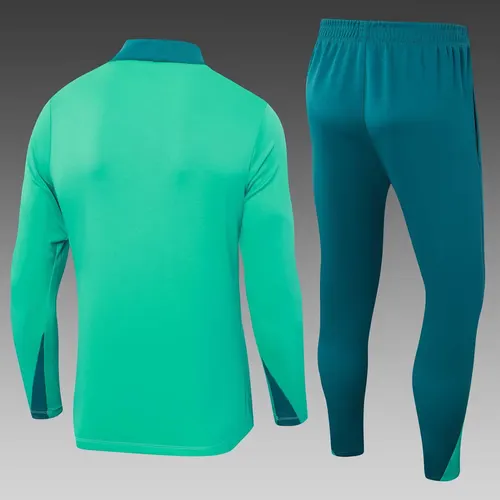 2024 Portugal Conjunto de Treino Meia Puxada Verde Camisa de Futebol — view 2
