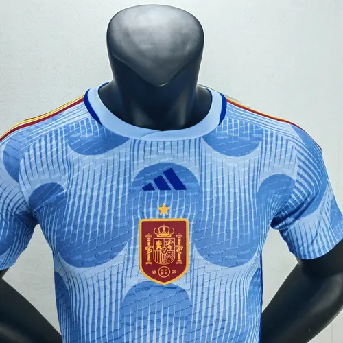 2022 FIFA World Cup Player Version Spain Away Soccer Shirt — view 3
