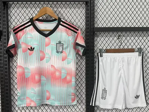 2026 Belgique Équipe Nationale Maillot Extérieur Football 1:1 Qualité Thaï Taille Enfant