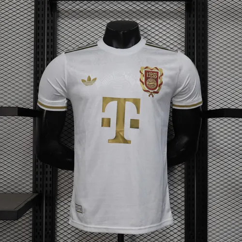 2025/2026 Player Version Bayern Munich 125th Anniversary White Football Jersey AAA fan-grade
