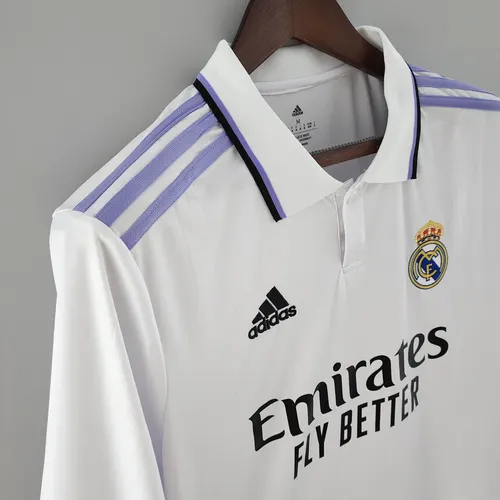 2022/2023 Long Sleeve Real Madrid Home Jersey — view 6