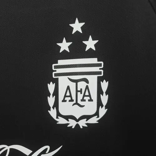 2022 Argentinien Nationalmannschaft Trainingsanzug Schwarz Trikot — view 5