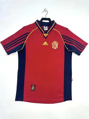 1998 レトロ スペイン ホーム サッカーシャツ タイ品質 — view 1