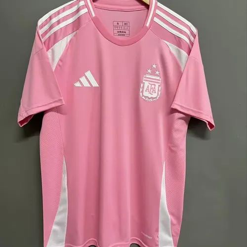 2025/2026 Camiseta de fútbol Argentina Suplente Rosa Calidad Tailandesa