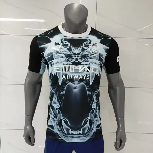 2025/2026 Player Version Manchester City Black And Blue Concept Version Football Jersey AAA fan-grade
