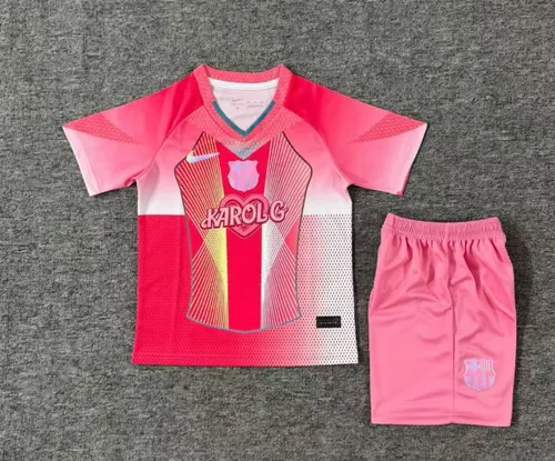 2025/2026 Barcelona Koralg Joint Name Football Jersey AAA fan-grade Kids Size