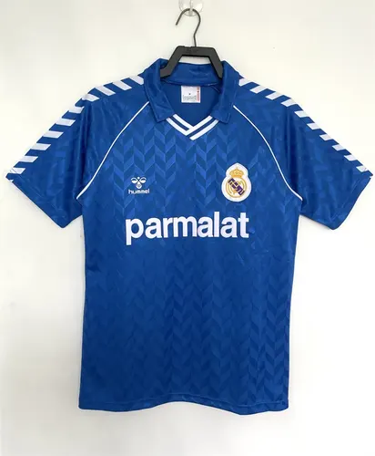 1986/1987 Retro Real Madrid Away Soccer Jersey AAA fan-grade