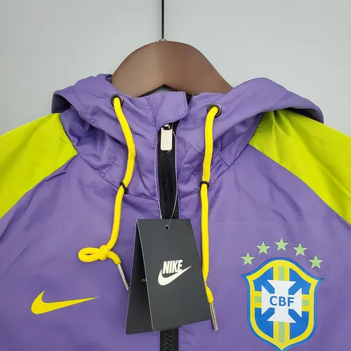 Brazil National Team Windbreaker Purple-Black — view 3