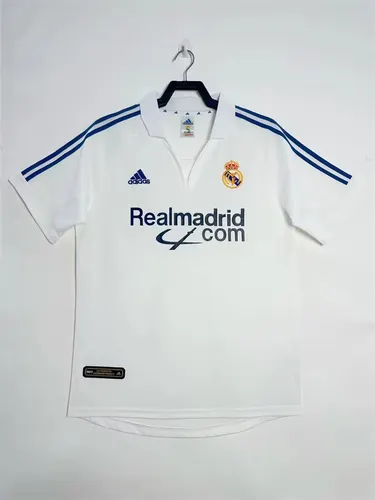 2001/2002 Retro Real Madrid Local Camiseta Fútbol Calidad Thai