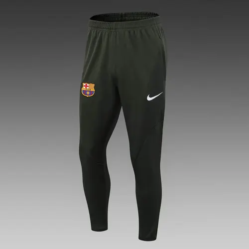 2023/2024 Barcelone Survêtement d'Entraînement à Demi-Tiré Vert Armée Maillot Ensemble — view 5