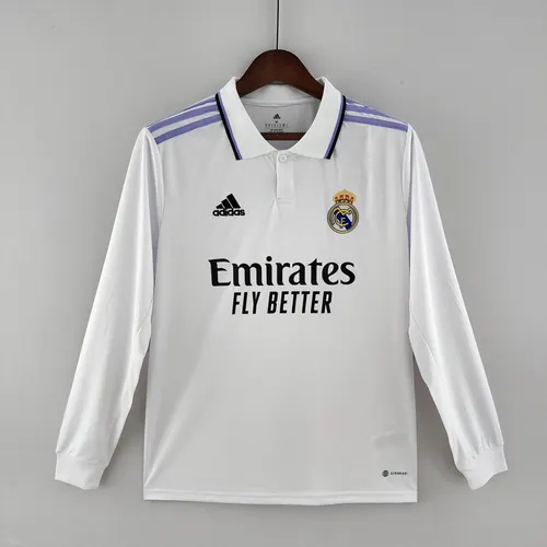 2022/2023 Long Sleeve Real Madrid Home Jersey — view 1
