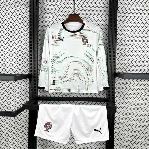 2025/2026 Long Sleeves Portugal Away Football Jersey AAA fan-grade Kids Size