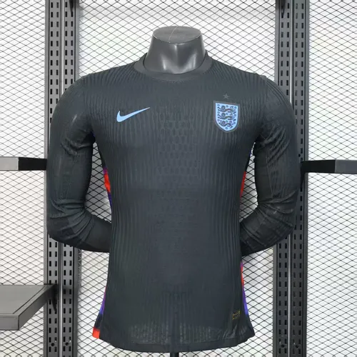 2025/2026 Langarm Spielerversion England Auswärts Fußballshirt Thai-Qualität
