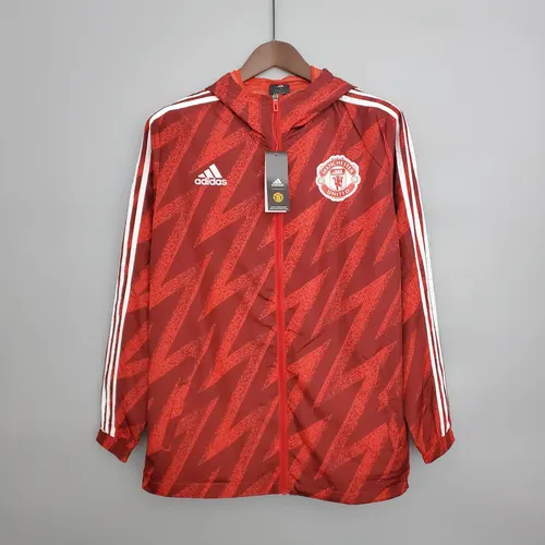 2021/2022 Manchester United Maillot Coupe-Vent Rouge — view 1