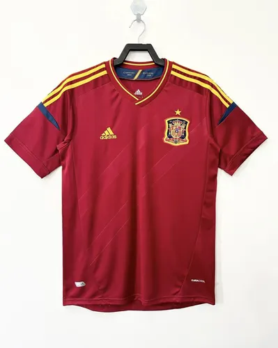 2012 レトロ スペイン ホーム サッカーシャツ — view 1