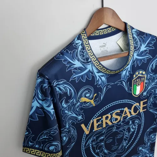 2022 イタリア 記念エディション ブルー サッカーシャツ — view 6