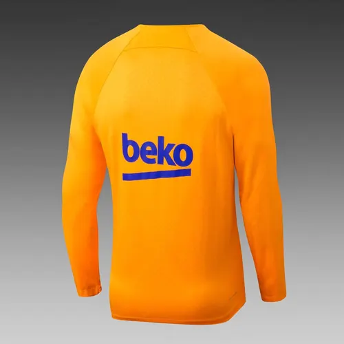 2022/2023 Barcelona Half-Pull Training Suit Yellow Jersey Set — view 4