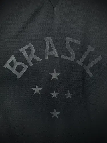 2013-2014 Retro Brasilien Schwarz Fußballtrikot Thai-Qualität — view 6