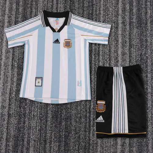 1998 Retro Argentina National Team Home Jersey AAA fan-grade Kids Size