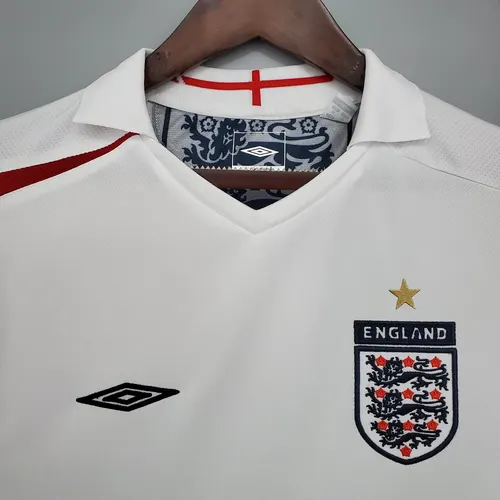 Camisa de Futebol Retro 2006 Inglaterra Casa 1:1 Qualidade Tailandesa — view 3