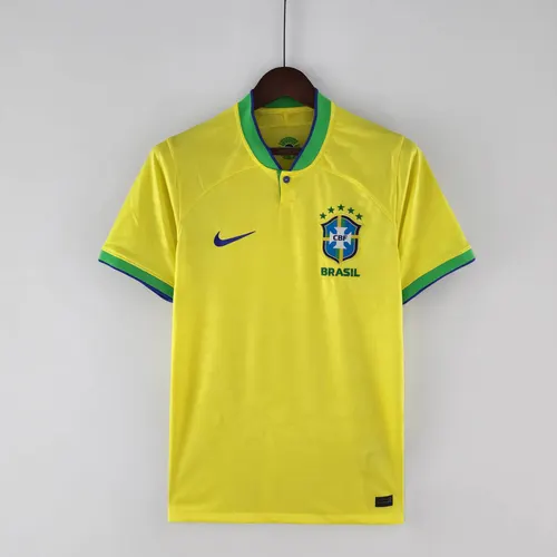 2022 World Cup Brazil Home Soccer Jersey — view 1