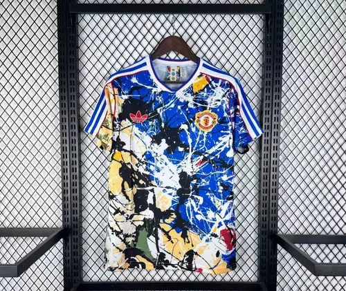 2026/2027 Manchester United x  Stone Roses Football Shirt Blue 1:1 Thai Quality