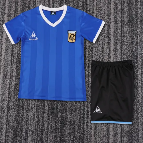 1986 Retro Argentina National Team Away Jersey AAA fan-grade Kids Size
