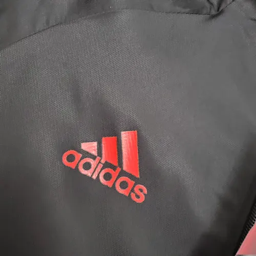 2021 Real Madrid Jersey Windbreaker Black(White Red Edge) — view 4