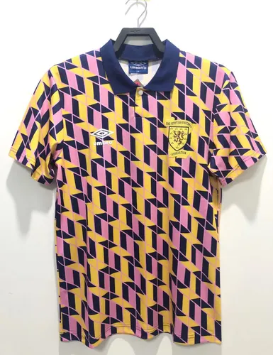 1988-1989 레트로 스코틀랜드 국가대표팀 서드 어웨이 축구 저지 태국 퀄리티