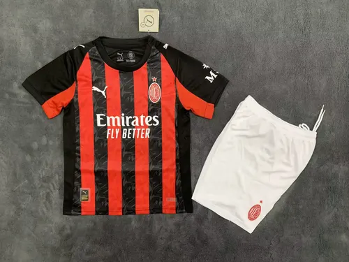 2025/2026 AC Milan Home Football Shirt AAA fan-grade Kids Size