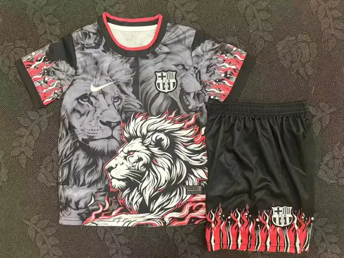 2025/2026 Barcelona Lion Special Edition Football Jersey AAA fan-grade Kids Size