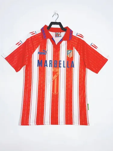 1995/1996 Retro Atletico Madrid Home Soccer Jersey AAA fan-grade