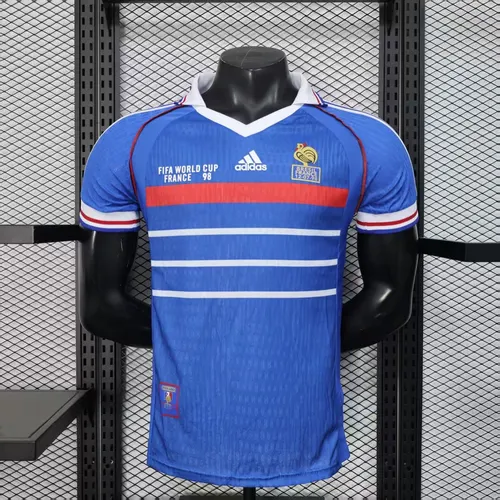 1998 Player Version Retro France Home Football Shirt AAA fan-grade