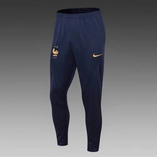 Ensemble de survêtement demi-traction France 2022 Bleu Royal Maillot de football — view 5