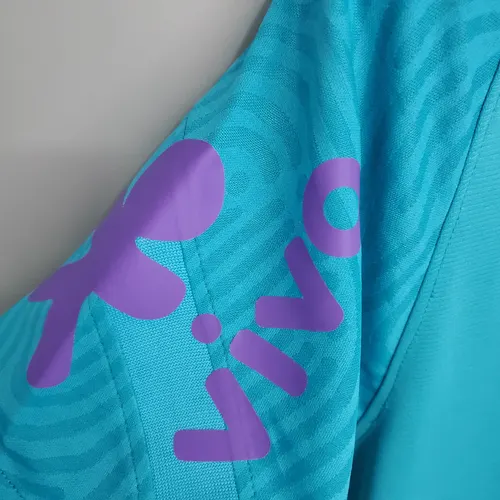 Camisa de Futebol 2021 Brasil Treino Azul Lago — view 8