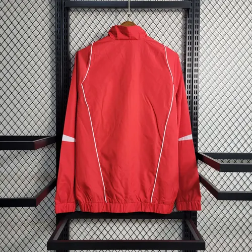 2023 Manchester United Soccer Jersey Windbreaker Red — view 2