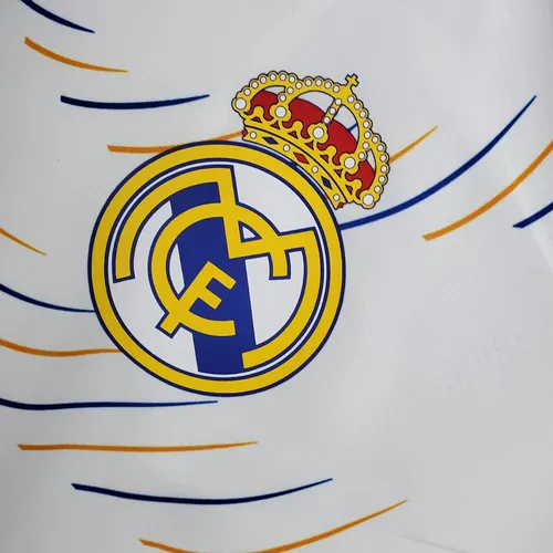 Corta-Vento Real Madrid Branco (Borda Azul) 2021/2022 — view 5