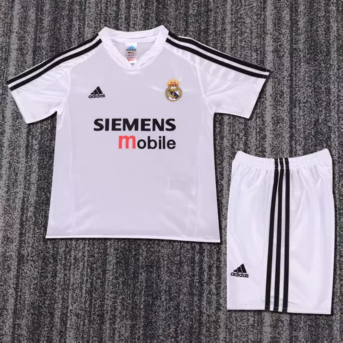 Maillot domicile rétro Real Madrid 2004-2005 Qualité thaï Taille enfant