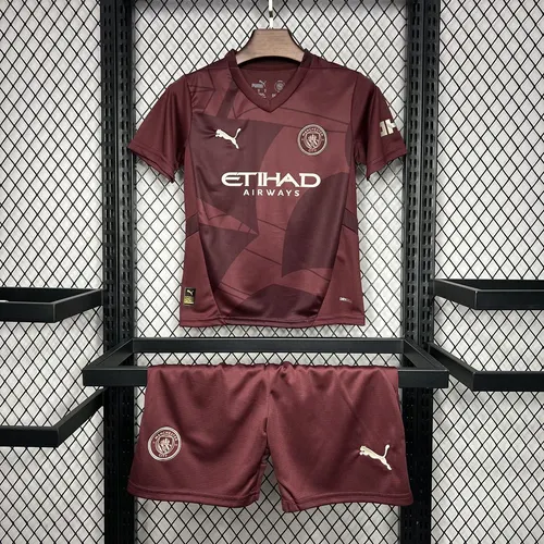2024/2025 Manchester City Third Away Football Shirt AAA fan-grade Kids Size