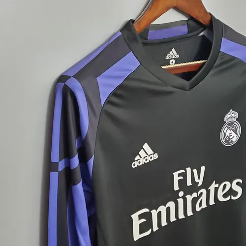 2016/2017 Retro Long Sleeve Real Madrid Third Away — view 6