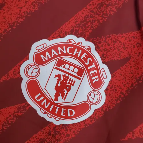 2021/2022 Manchester United Maillot Coupe-Vent Rouge — view 5