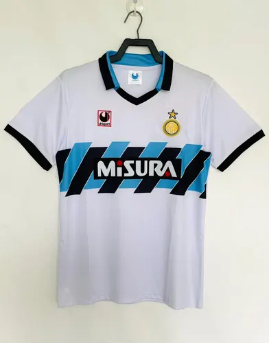1990-1991 Retro Inter Milan Camiseta Visitante Calidad Tailandesa