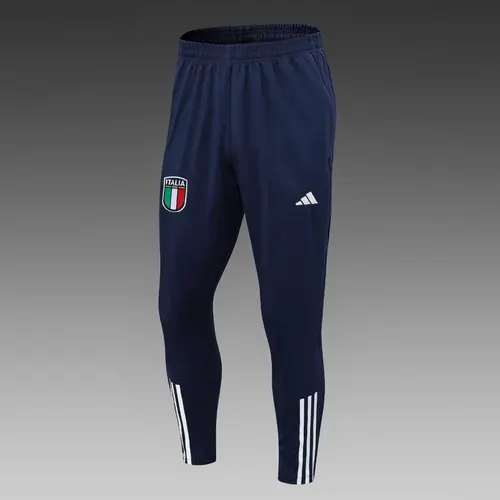 2023 Italy Half-Pull Training Suit Royal Blue Soccer Shirt Set — view 5