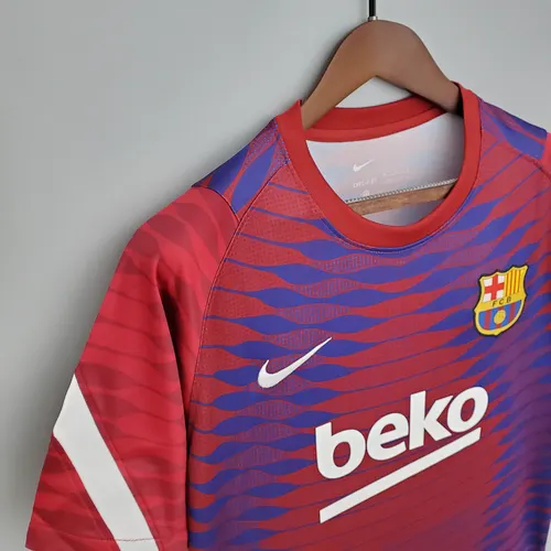 2021-2022 برشلونة بدلة تدريب أحمر وأزرق — view 6