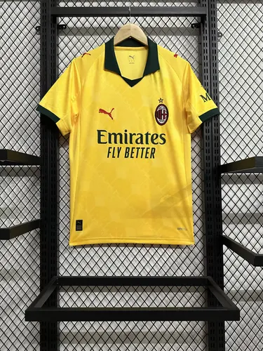 2025/2026 AC Milan Third Away Yellow Football Jersey AAA fan-grade