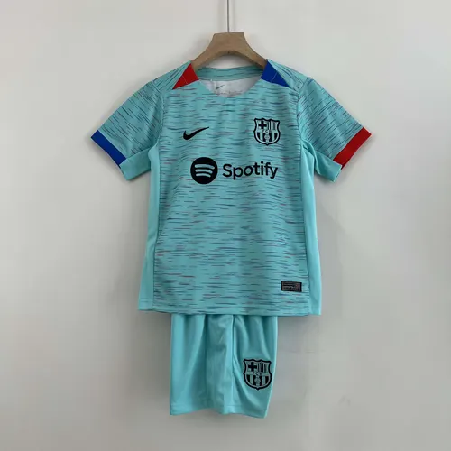 2023/2024 Barcelona Third Away Football Shirt AAA fan-grade Kids Size