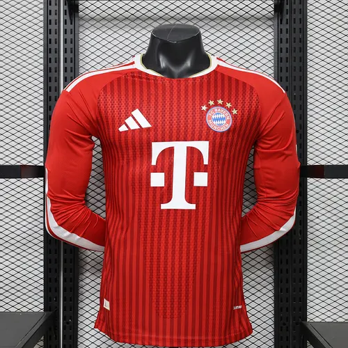2026/2027 Long Sleeves  Player Version Bayern Munich Home Football Shirt 1:1 Thai Quality